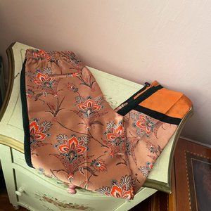 scotch&soda silk flower print pants